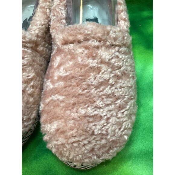 Woolrich Pink Puff Fleece Slippers Shoes Memory Foam Women’s Size 7 Warm Comfy - Picture 2 of 11